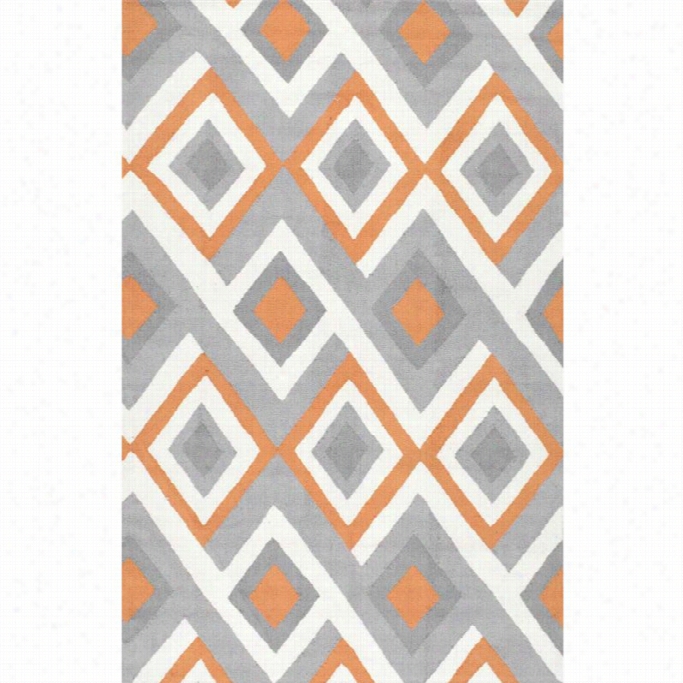 Nuloom 5' X 8' Hand Hooked Anya Area Rug In Orange