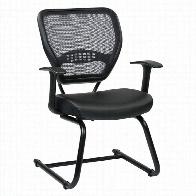 Office Star 57 Series Air Gri D Back Guest Chair Iin Black