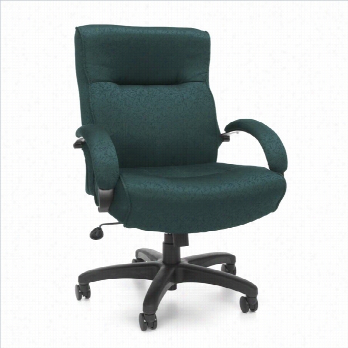 Ofm Big And Tall Eecutive Mid-back Office Chair I N Teal
