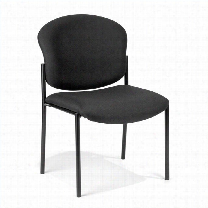 Ofm Manor Seires Reception Chair In Black