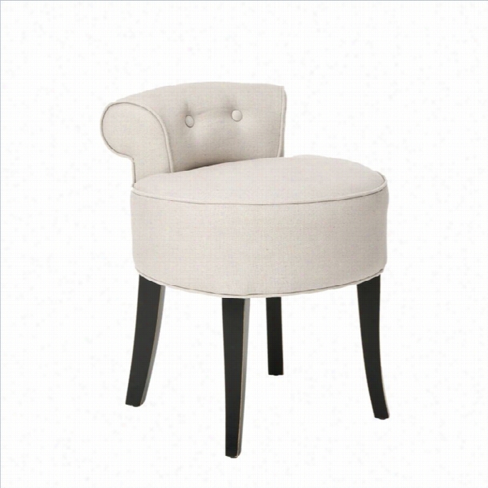 Safavieh Hannah Birch Wood Vanity Chair In Beige