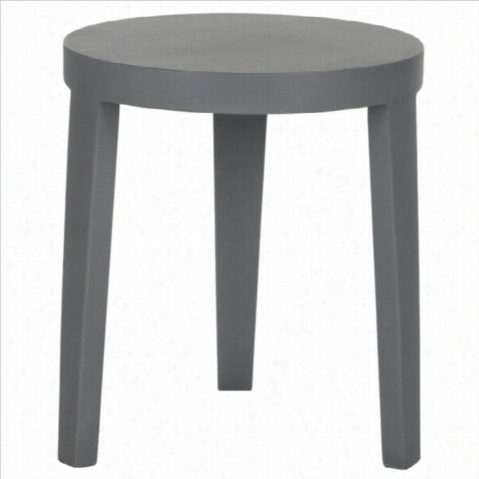 Safavieh Wilma Bayur Wood Side Table In Pearl Blue Grey