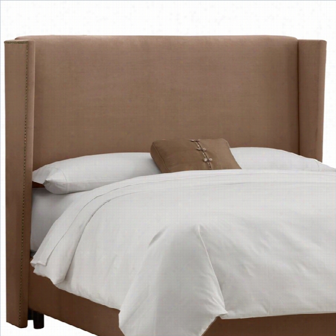 Skyline Furniture Wingback Panel Headboard In Brown-full