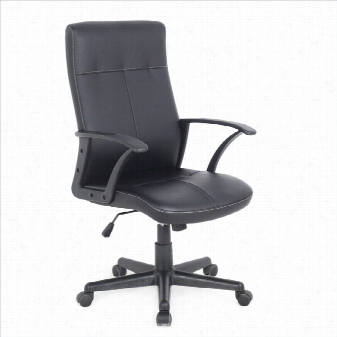 Sonax Ocrliving 44 Drafting Offiec Chair In Black Leatherette