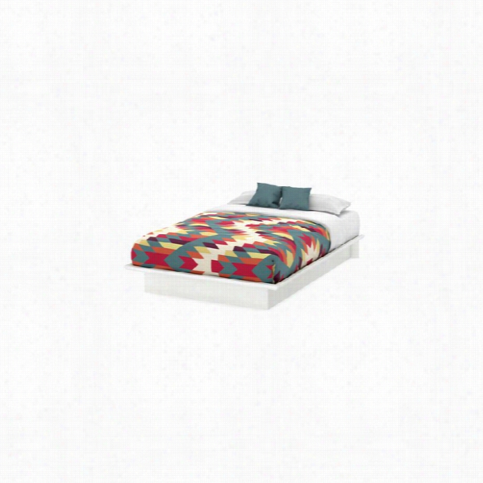 Soutthh Shore Newbury Modern Platfkrm Bed In White-full