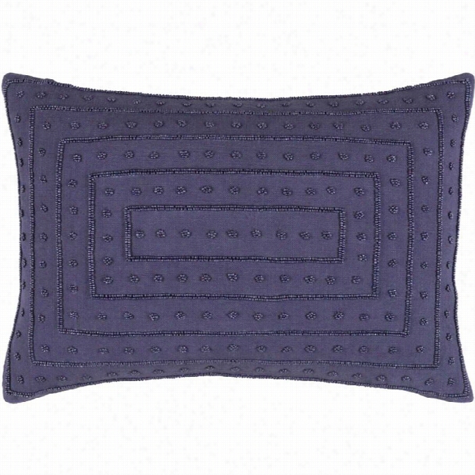 Surya Gisele Down Fill 13 X 20 Pillow In Purple