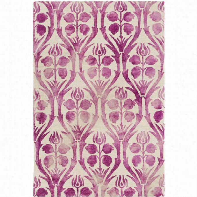 Surya Serafina 8' X 10' And Hooked Wool Rug In Pink