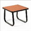 OFM 20 x 20 End Table with Sled Base in Cherry