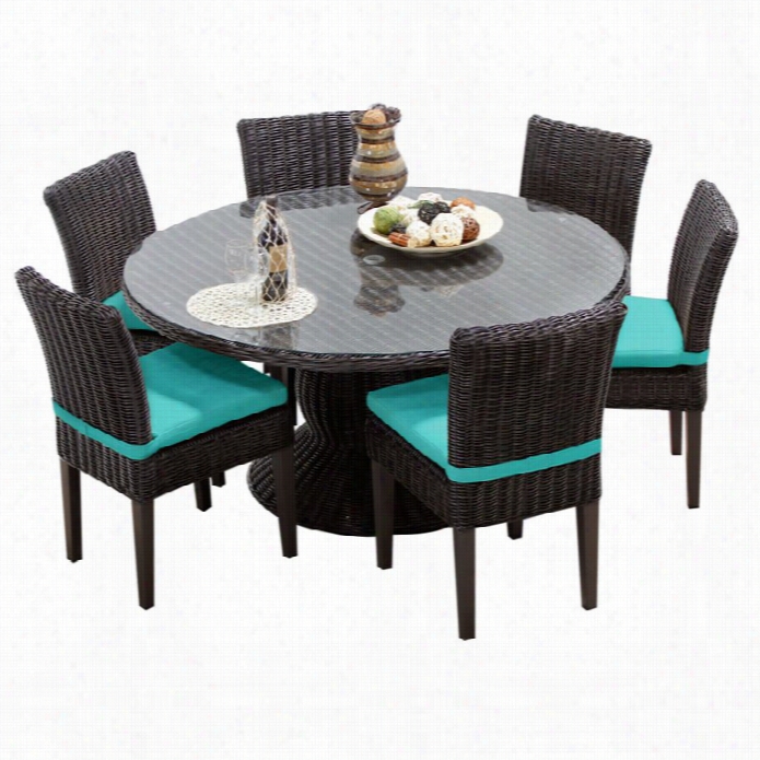 Tkc Venice 60 77 Piece Wicker Patio Dining Set In Aruba