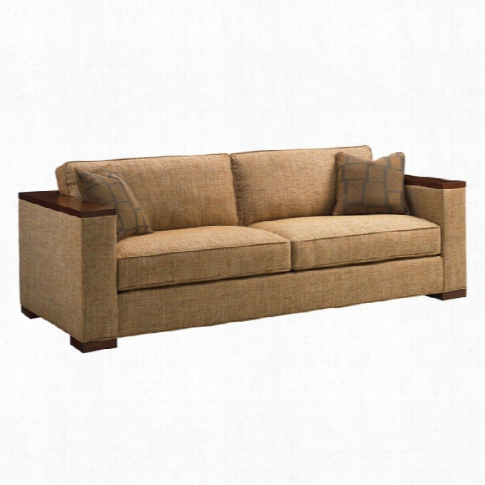 Tomm Ybahama Island Fusion Fuji  Manufactured Cloth Sofa In Beig