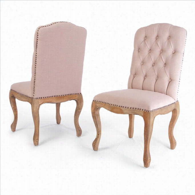 Trent Home Blaine Dining Chairsin Tan (set Of 2)