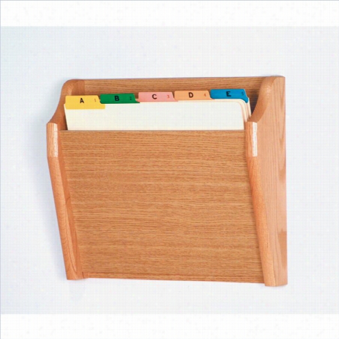 Woodwn Mallet Chart Holder With Tapered Bottom In Light Oak