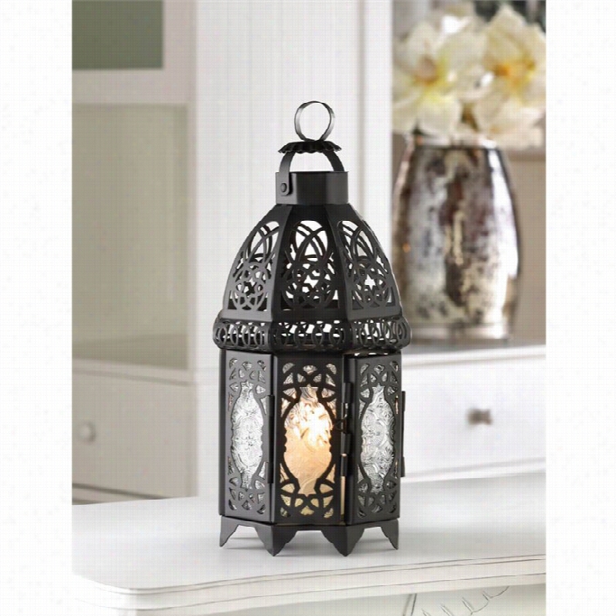 Zingz And Thingz Black Laftice Lantern