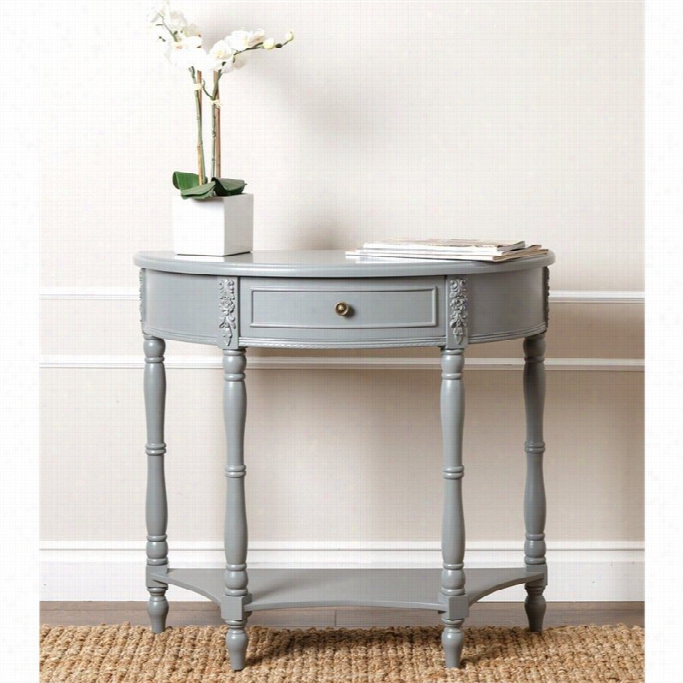 Abbyson Living San Pedro Console Sofa Table In Antiqued Steel Blue