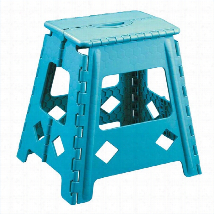 Acme Furnture Stern Foldable 16 Inch Step Stool In Blue (set Of 4)