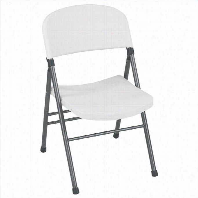 Ameriwood Cosco  Resin Folding Chair In White(4-pack)