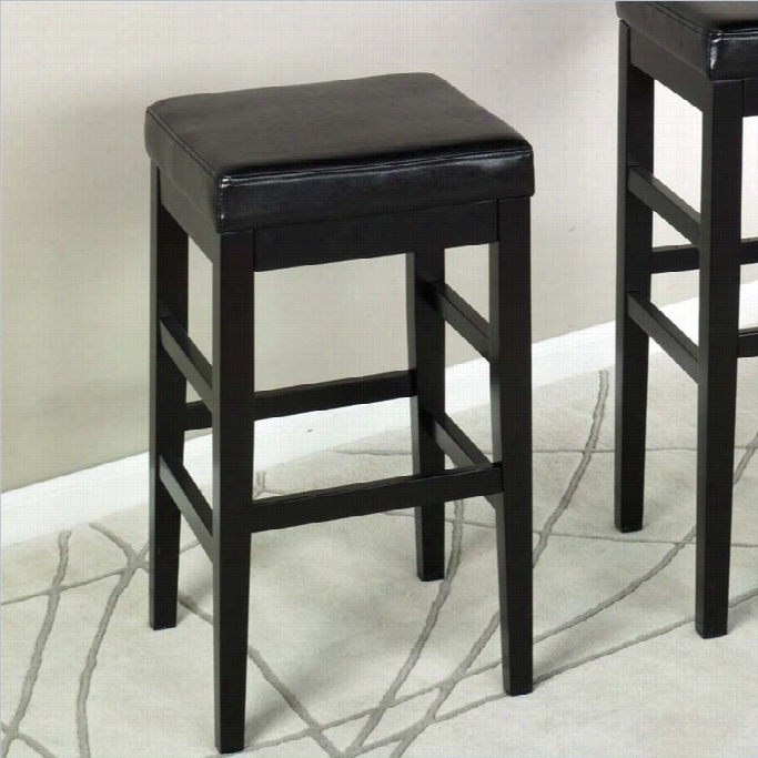 Armen Lviing Sonata 26 Bacckless Coounter Stool In Black