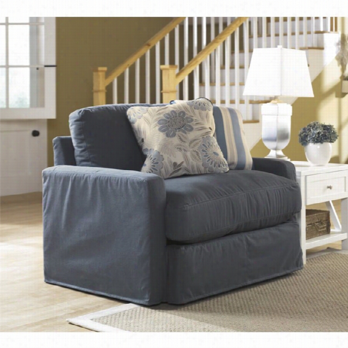 Ashley Addison Fabric Oversized Chair In Slate