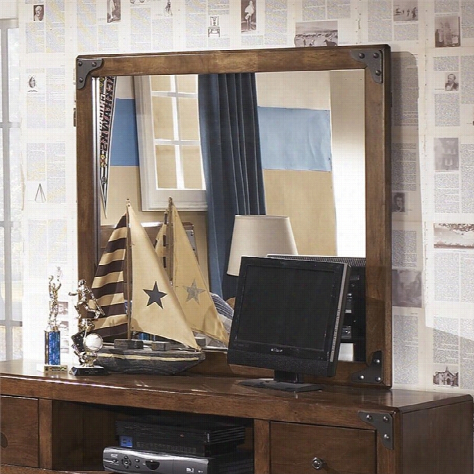 Ashley Delburne Bedroom Mirror In Brown