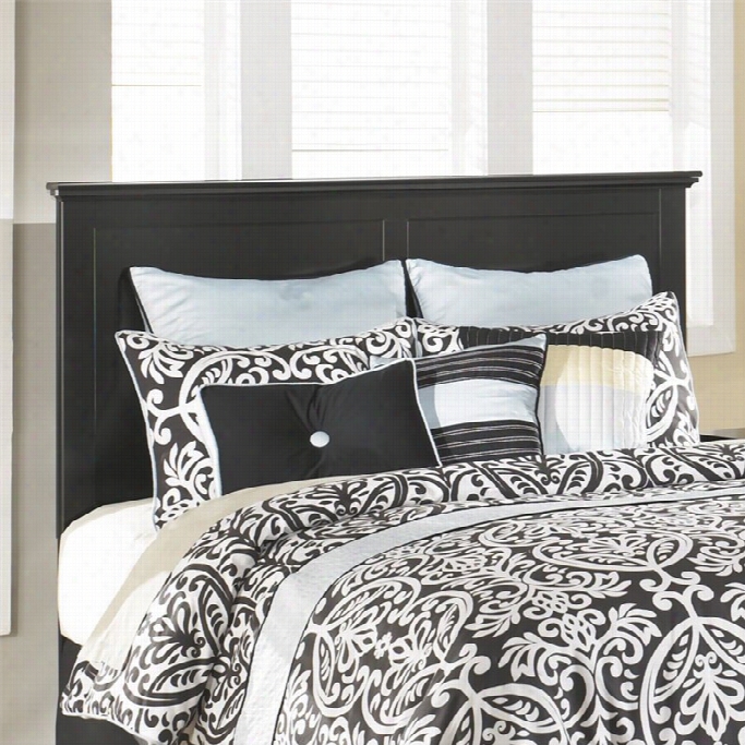 Ashley Maribel Panel Headboard In Black-twin