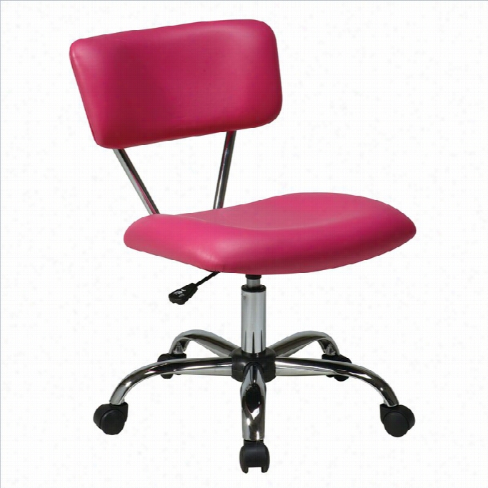 Avenue Six Vista Task Office Chair In Pink