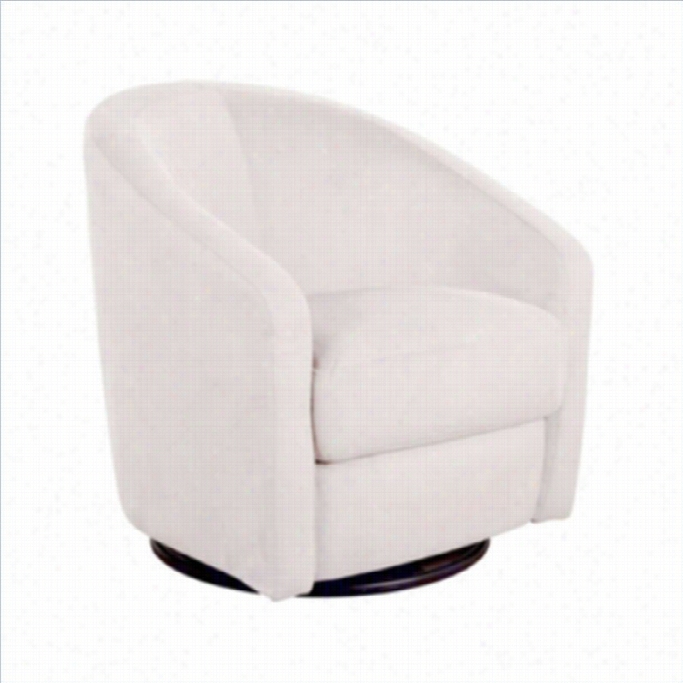 Babyletto Maidson Modern Swivel Glider In Ecru