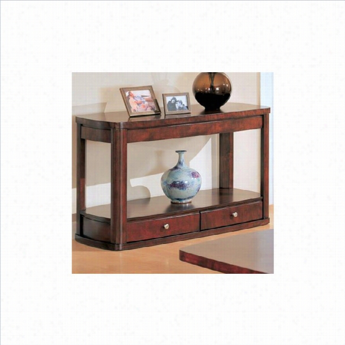 Coaster Evanscontemporary Sofa Table Attending Storage In Cherry