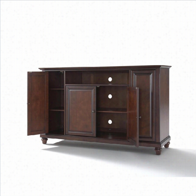 Crosley Furniture Cambridge 60 Tv Stand In Vintage Mahogany Finish