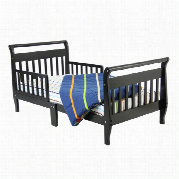 Dream Steady Me Sleigh Toddler Bed In Black