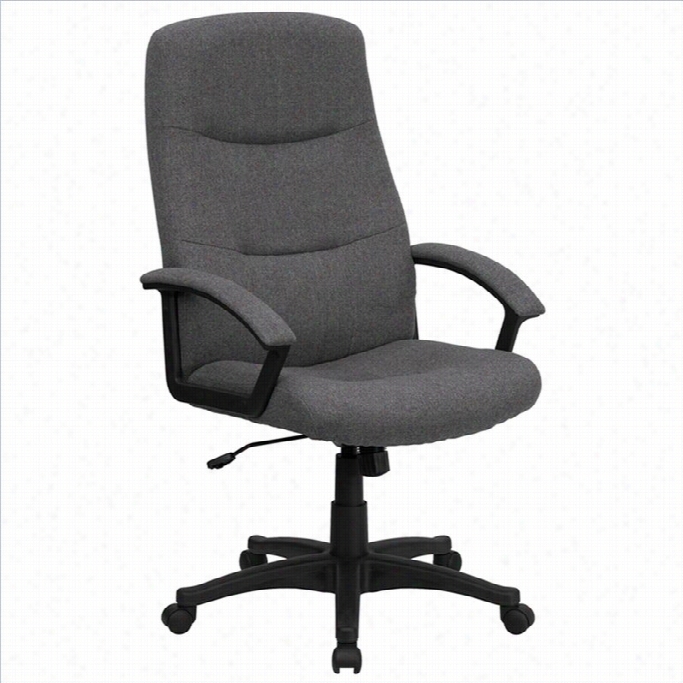 Flash Furniture Proud Back Swivel Work Chair In Gray