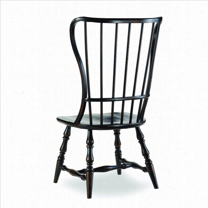 Hooker Furnitture Sanctuary Spinlde Dining Chair In Eboy