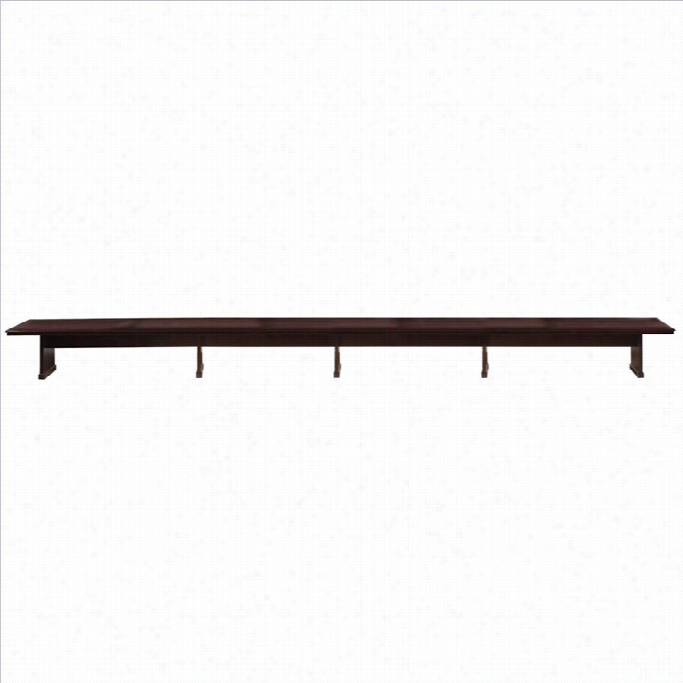 Mayline Todcana 30'' Rectangular Conference Table In Mahogany