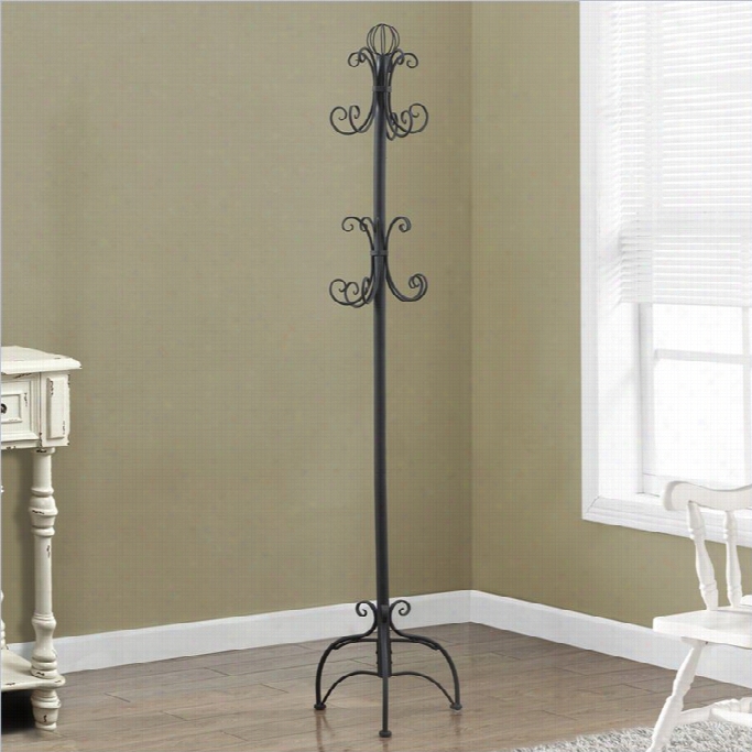 Monarch Coat Rack In Hammered Black