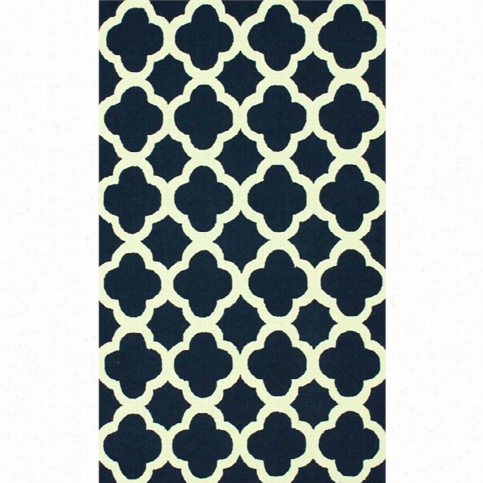 Nuloom 5' X 8' Possession Hoooked  Nora Ara Rug In Navy