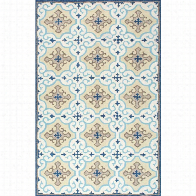 Nuloom 8' X 10' Ha Nd Hooked Delsie Rug In Blue