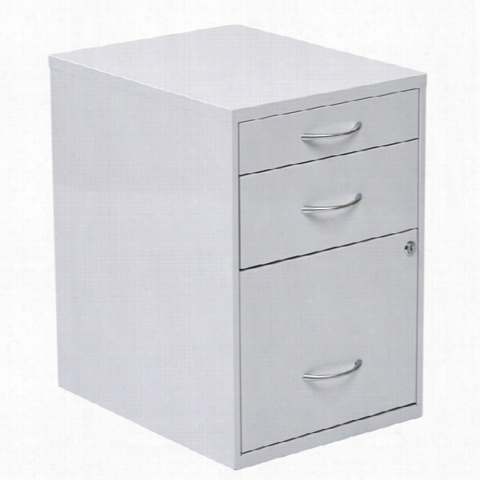 Office  Star3  Drawer Filing  Cabinet In Wite