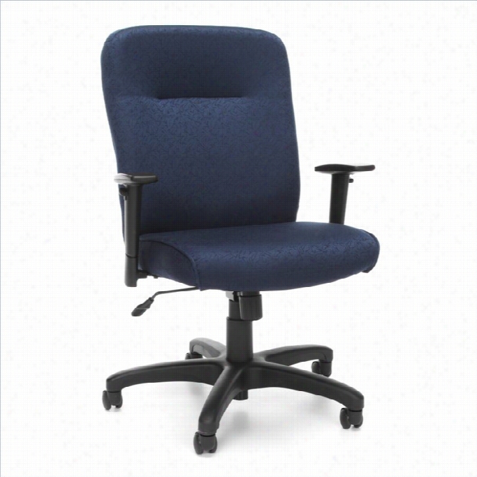 Ofm Exec Conference Office Chair With Adjustable Arms In Nav