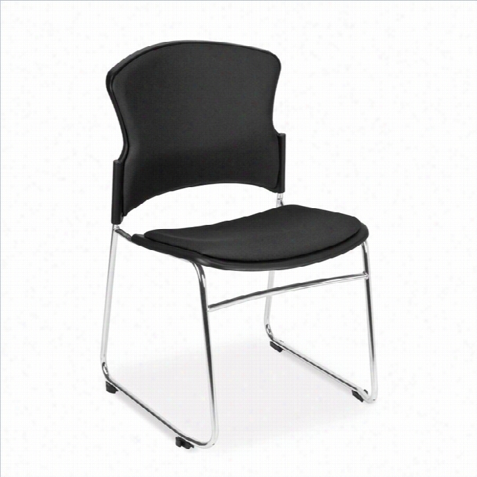 Ofm Multi-use Fabric Seat And Back St Acker In Black