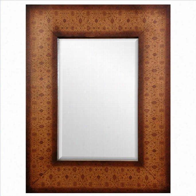 Oriental Furniture Olde-worlde European Style Mirror In Brown