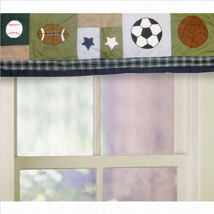 Pem Americ A Sports Collage Multicolor Window Valance