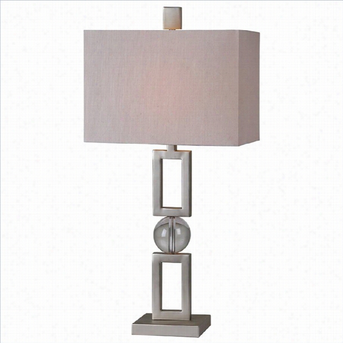 Renwil Davos Table Lamp In Silver Plating