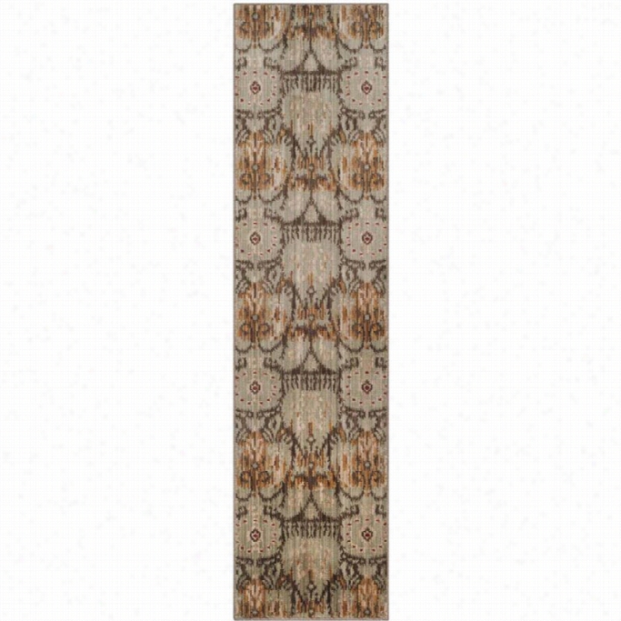 Safavieh Infinity Green Contemporary Rug - Runner 2' X 8'