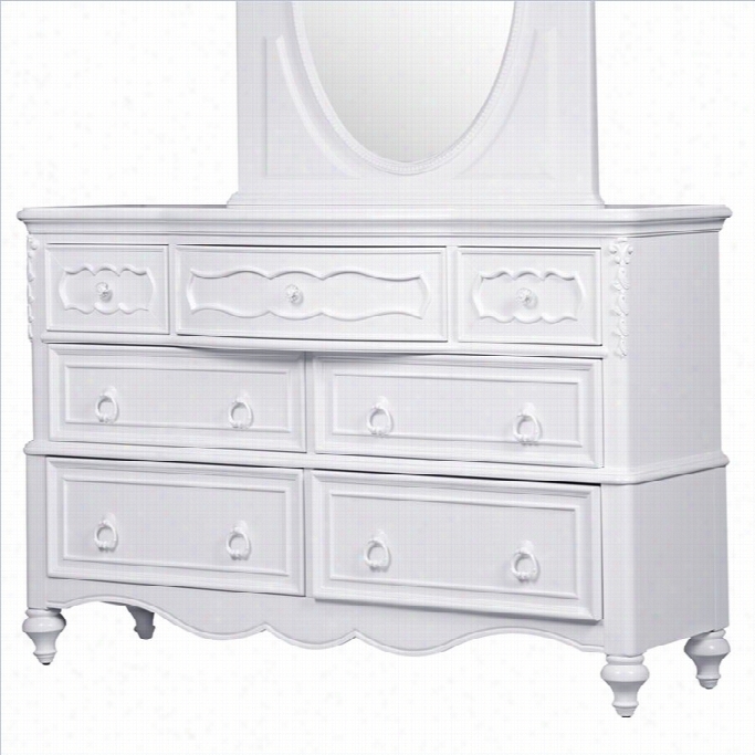 Samuel Lwarence Fu Rniture Sweetheart Drawer Dresser In White