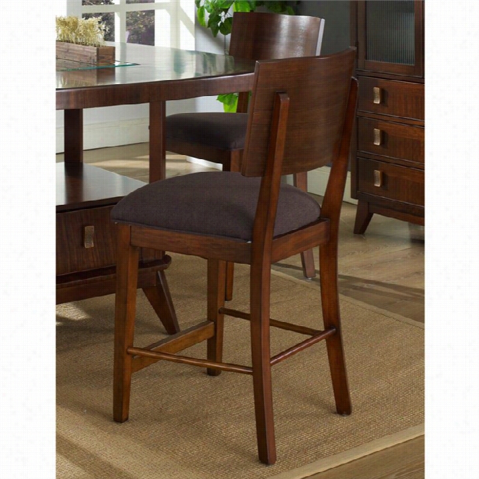 Somerton Perspective 41 Bar Stool In Stillness Chestnut Brown