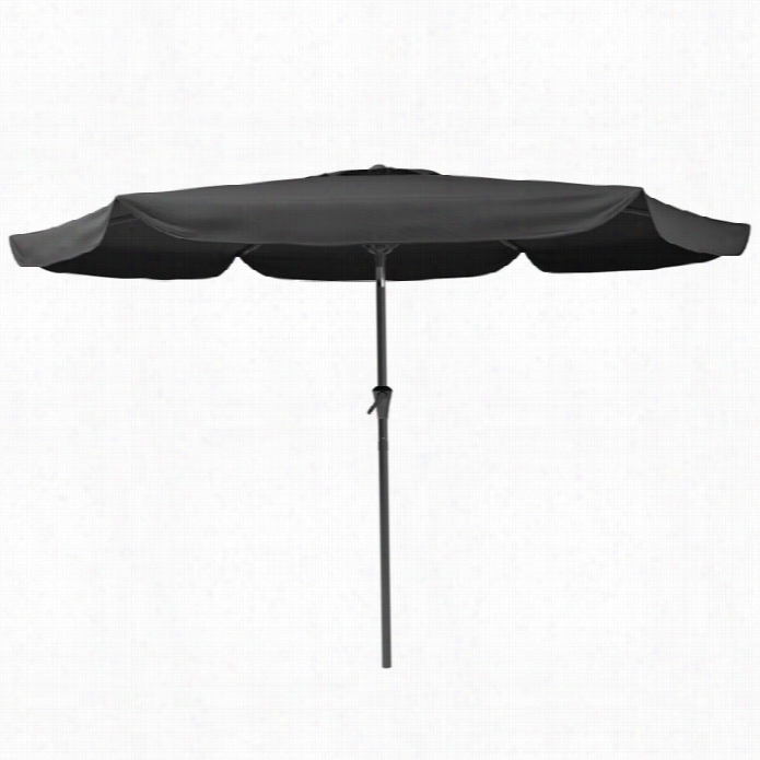 Sonax Corliving Tilting Patio Umbrella In Black