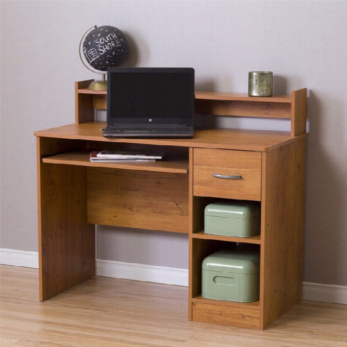 South Shore Axess Computer Desk In Country Pine