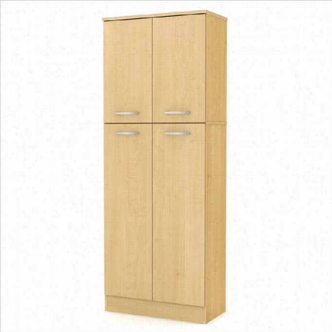 South Shore Fiesta Storzge Pantry In Natural Maple