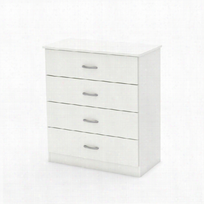 South Shore Libra 4 Drawer Chest In Ure White