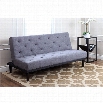 Abbyson Living Graham Fabric Convertible Sofa in Grey