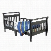 Dream On Me Sleigh Toddler Bed in Black